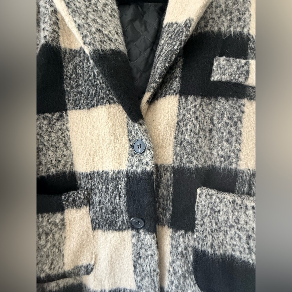 🐑 Plaid Wool-Blend Jacket - Picture 6 of 6